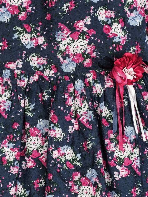 Peppermint Navy Blue Printed Dress