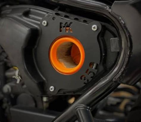 MK Designs Stage II AirFilter Plate For Royal Enfield Hunter : Amazon ...