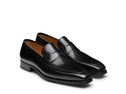 BLACK SLICE TOE PENNY LOAFERS – Elba Dorata