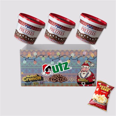 Utz Chocolate Flavored Covered Holiday Pretzels (3, 15oz barrels ...