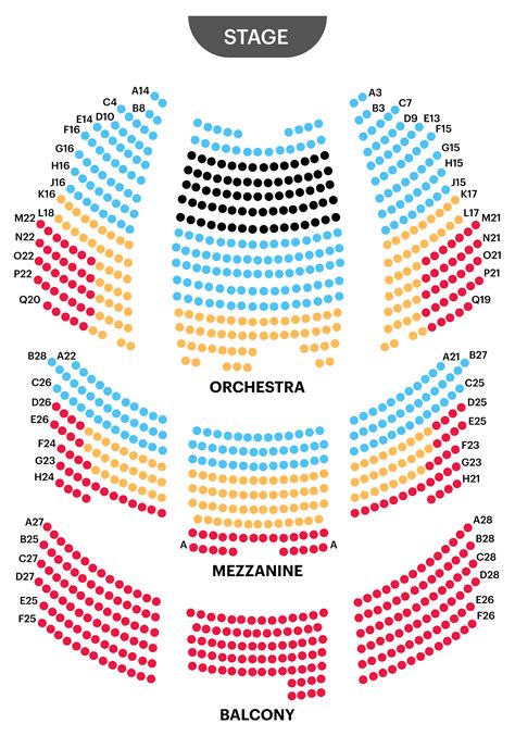 Auditorium Theater Seating Chart - Infographic Chart Design