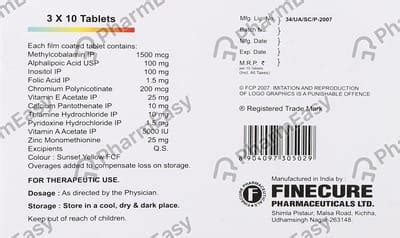 Buy Mynerve Plus Strip Of 10 Tablets Online at Flat 15% OFF | PharmEasy