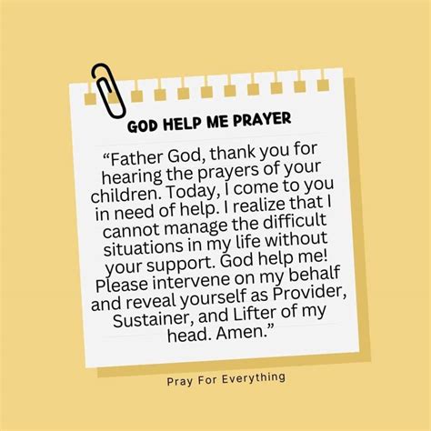 18 Powerful God Help Me Prayers