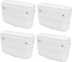 Parryware Economy Single Flush Cistern set of 4 pic 110 Side Handle ...