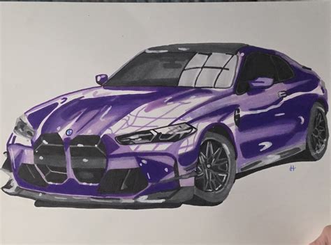 10 Secrets to Drawing Realistic Cars Like a Pro | Sky Rye | Bmw m4, Bmw, Bmw sketch