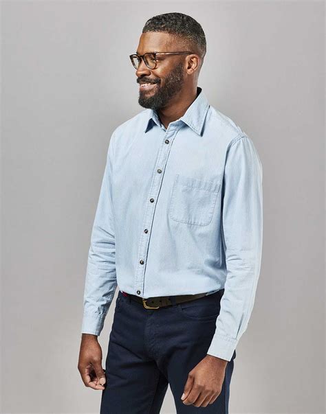 Chambray Shirt - Light Blue | Joseph Turner