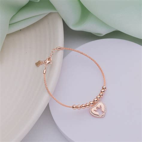 Liora Silver Jewels: Embrace Elegance with the Angel Charm Rose Gold ...