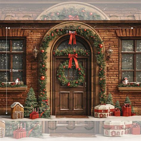 Holiday Home - Printed Backdrop - Fabric - 5 by 7 feet – Madras Prop Store