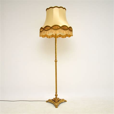 Antique French Style Brass Floor Lamp | Marylebone Antiques