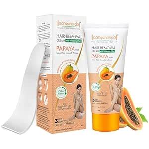 Buy Aryanveda Papaya Hair Removal Cream With Whitening Effect & Slow ...