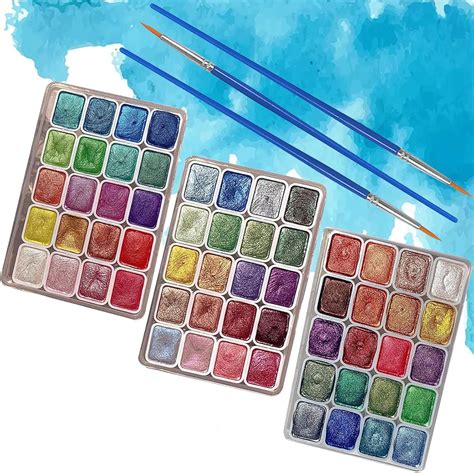 Amazon.com: Mini Forestry Shifting Watercolor Painting Set, 60 Color ...