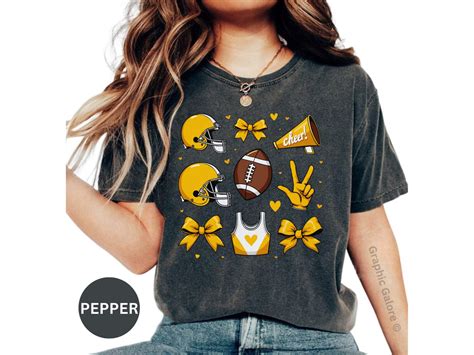 Football Cheer Shirt, Coquette Football Shirt, Womens Football Tshirts ...