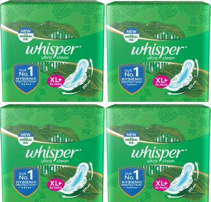 Whisper Ultra Clean Sanitary Pads For Women, XL+ , Napkins Sanitary Pad ...