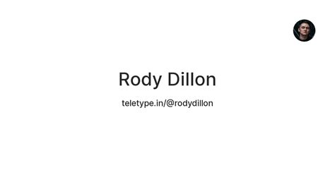 Rody Dillon — Teletype