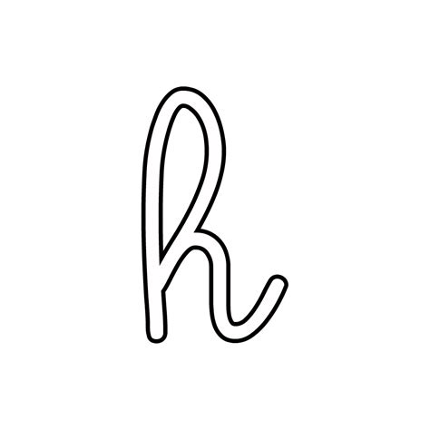 Cursive Lowercase H