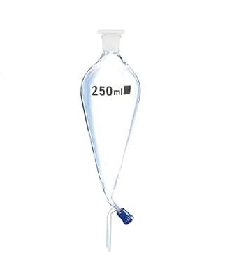 Salco Borosilicate Glass 3.3 Separating Funnel Pear Shape With Teflon ...