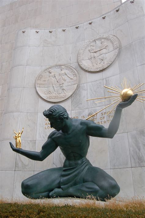 Michigan Roadside Attractions: The Spirit of Detroit, An Iconic Motor ...