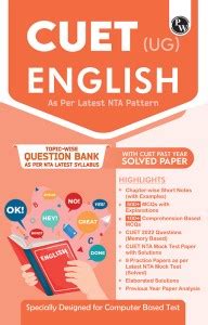 PW CUET (UG) English Chapterwise & Topicwise Question Bank (2023- 2024 ...