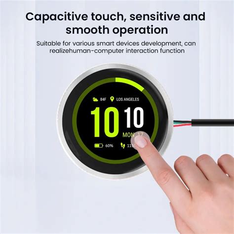Elecrow CrowPanel 1.28 Inch ESP32 HMI Display with 240x240 IPS Round T ...