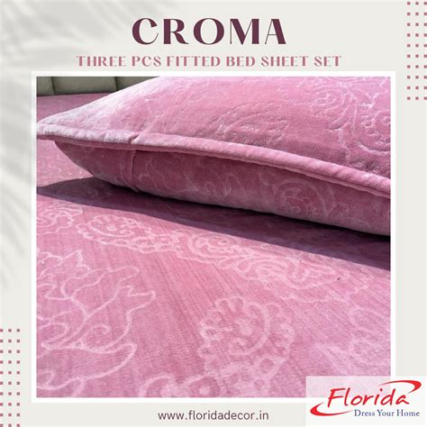 Croma King Size Embossed Fitted Bedsheet Set – Florida Dress Your Home®