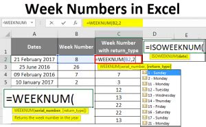 Excel Week Number 的图像结果