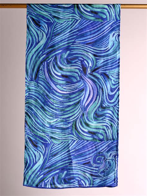 Aquarius Gift Box / Zodiac Themed Pure Silk Stoll Scarf – vVyom by Shuchita