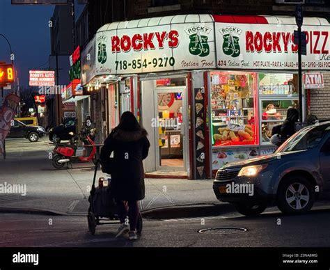 Rocky's Pizza at the corner of Coney Island and Church Avenues in the ...
