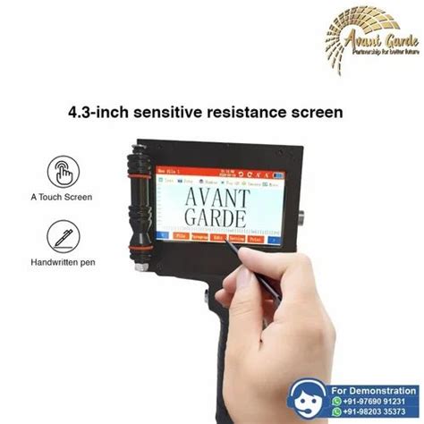 Industrial Inkjet Printer - Avant Garde 12.7mm Online TIJ Thermal ...