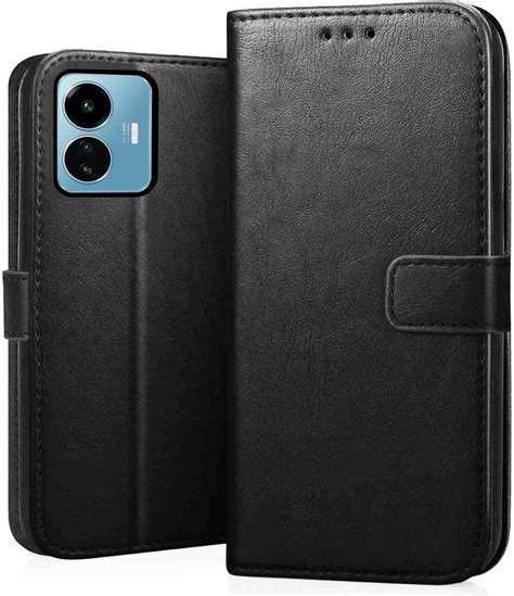 CEDO iQOO Z6 Lite (5G) Flip Cover | Leather Finish | Inside Pockets ...