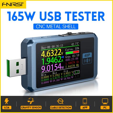 FNIRSI-FNB48P-USB-Battery-Tester-Voltmeter-Ammeter-TYPE-C-Fast-Charge-Detection-Trigger-Capacity ...