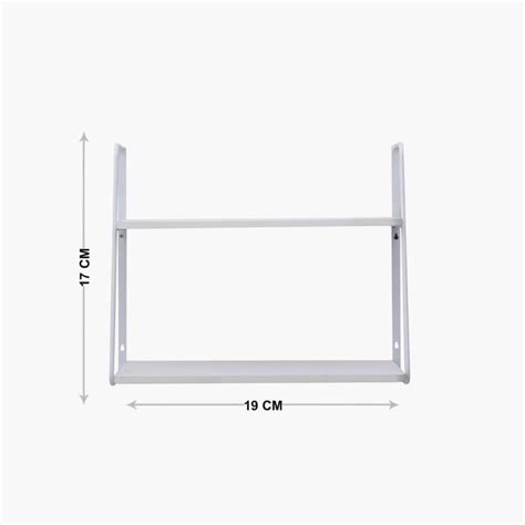 Buy Lilly 2-Tier Wall Shelf - White from Home Centre at just INR 1495.0