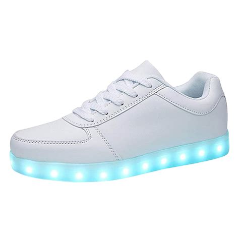 Oyedens USB Rechargeable Light up Fashion Sneakers LED Halloween Flashing Dancing Shoes for ...
