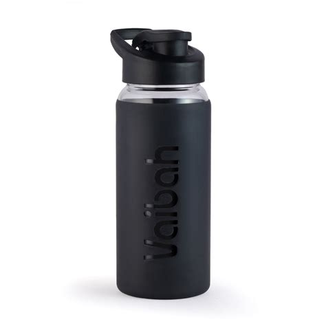 Personalized Glass Bottle with Silicone Sleeve | 550ml | Stylish Water ...