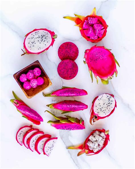 How To Cut Dragon Fruit 10 Ways - Poppys Wild Kitchen