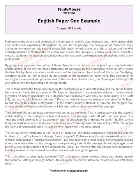 Image result for English Paper One