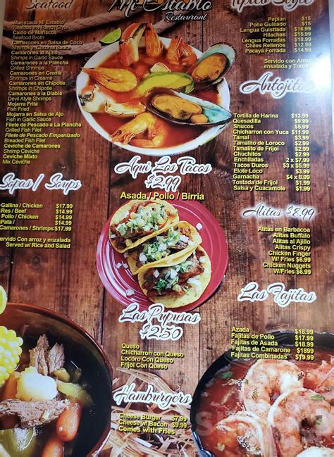 La Villa restaurant menu in Providence, Rhode Island, USA