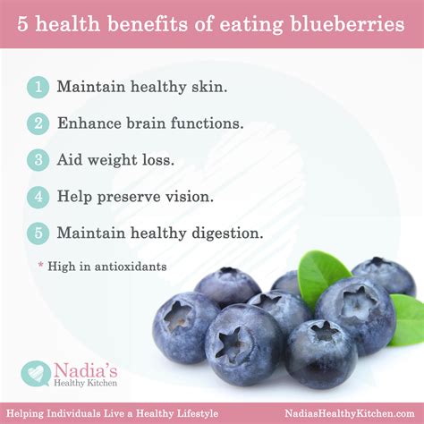 Five Health Benefits of Eating Blueberries - UK Health Blog - Nadia's Healthy Kitchen ...