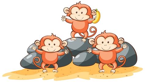 Three Wise Monkeys Cartoon Free Transparent PNG Clipart, 57% OFF