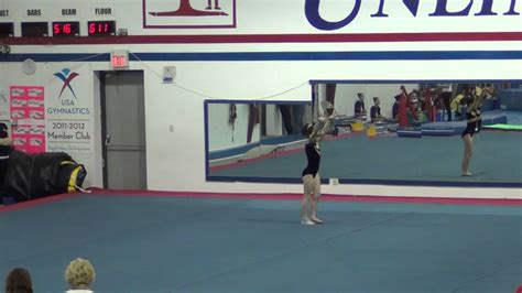 Kait and the Gym Meet - Gym Unlimited Jan 2013 - Joga Level 6 - Floor - YouTube