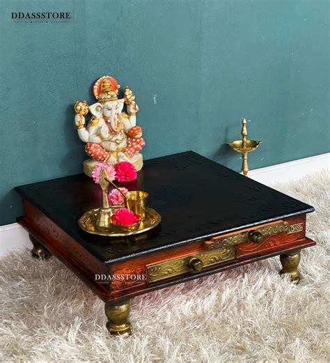Buy Pooja Chowki & Bajot Online For Home & Office by D'DASS Store