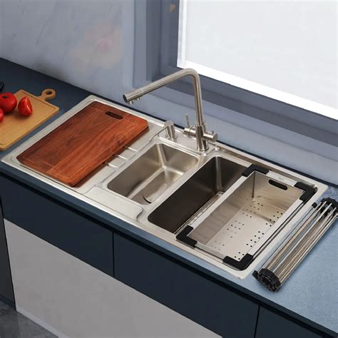 Stainless Steel Kitchen Sink with Drainboard | Jayna Sinks