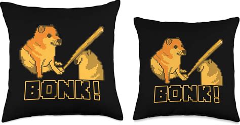 ExtendedLunchBreak Buy Pixel Art Cheems Bonk Meme Throw Pillow at Ubuy ...