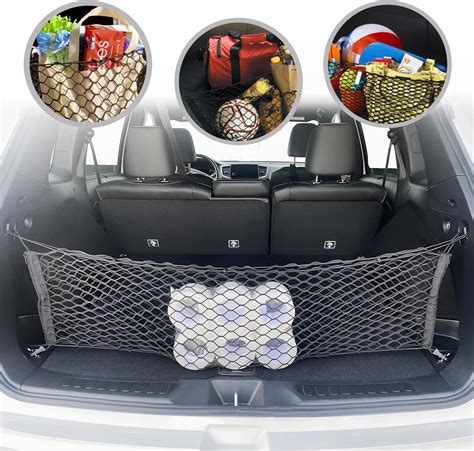 Amazon.com: Vicera Elastic Cargo Net for SUV, Car, and Jeep - Sturdy Automotive Cargo Nets for ...