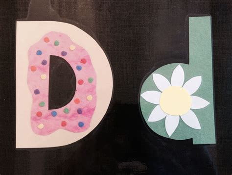 D is for Doughnut & Daisy in 2025 | Alphabet crafts preschool, Letter d ...
