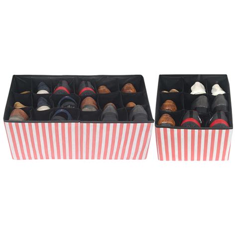 PrettyKrafts Cardboard Rectangular Shoe Drawer Organizer Divider - 2 ...