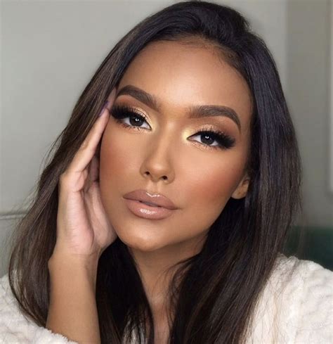 Eye Makeup Red Dress, Glam Eye Makeup, Sultry Makeup, Nude Makeup, Dark ...