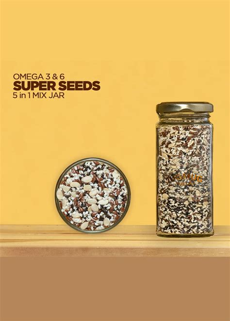 Get Super Seeds Mix Jar (5 in 1) - Chia + Basil + Flax + Melon + White ...