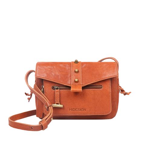Buy Hidesign Orange Womens Handbags