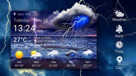 Rezultat imagine pentru Android Clock Weather Widget