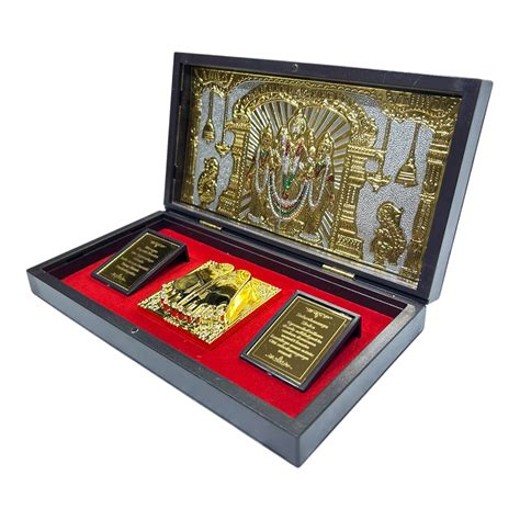 Sri Murugan Valli Daivanai Charan Padhuka Gold Plated Box Corporate Gi ...